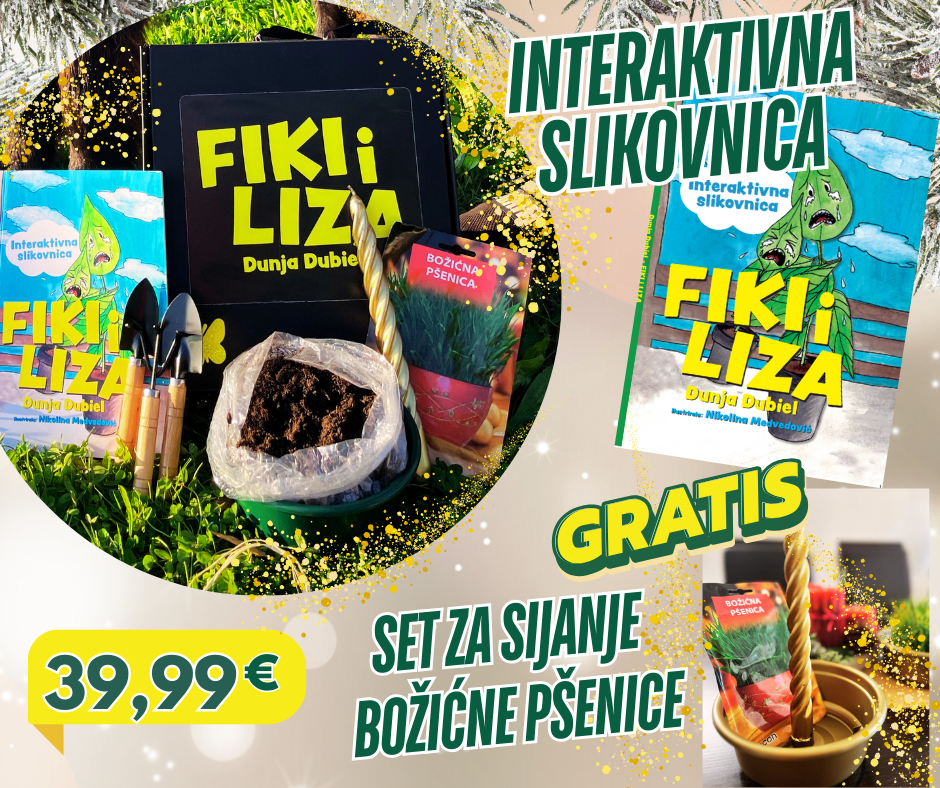 INTERAKTIVNA SLIKOVNICA FIKI I LIZA + set za sadnju