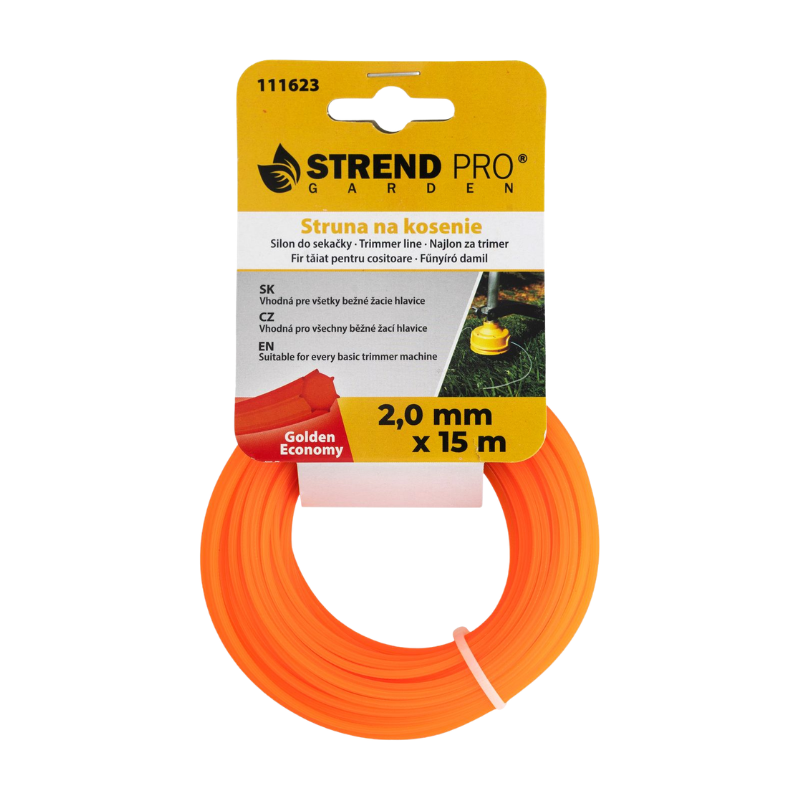 STRUNA ZA TRIMER, ŠESTEROKUTNA, 2.0X15M, SK