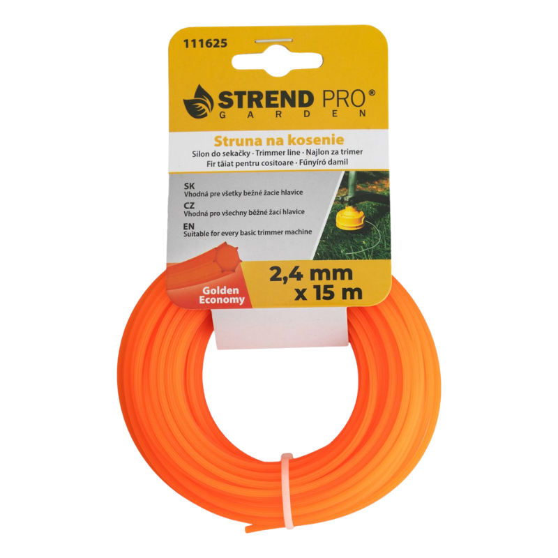 STRUNA ZA TRIMER, ŠESTEROKUTNA, 2.4X15M, SK