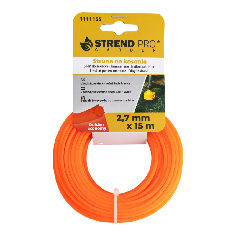 STRUNA ZA TRIMER, ŠESTEROKUTNA, 2.7X15M, SK