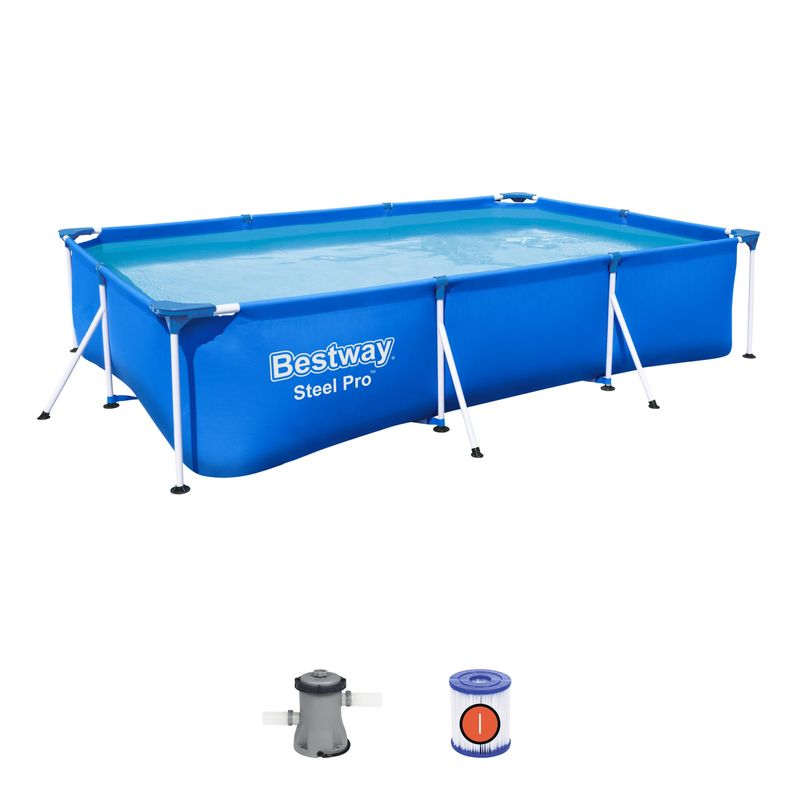 BAZEN BESTWAY STEEL PRO 56411, FILTER S ULOŠKOM,300X201X66 CM